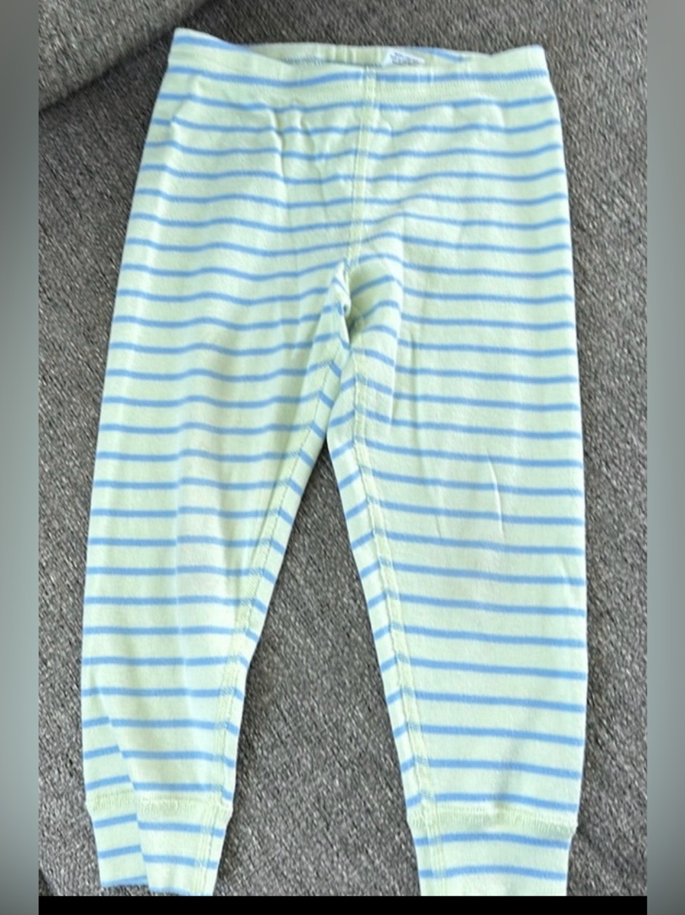 Hanna Andersson Kids Blue Striped Leggings Organic Cotton Size 100 / Age 4 🦕